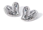 Zirra Heart Studs.